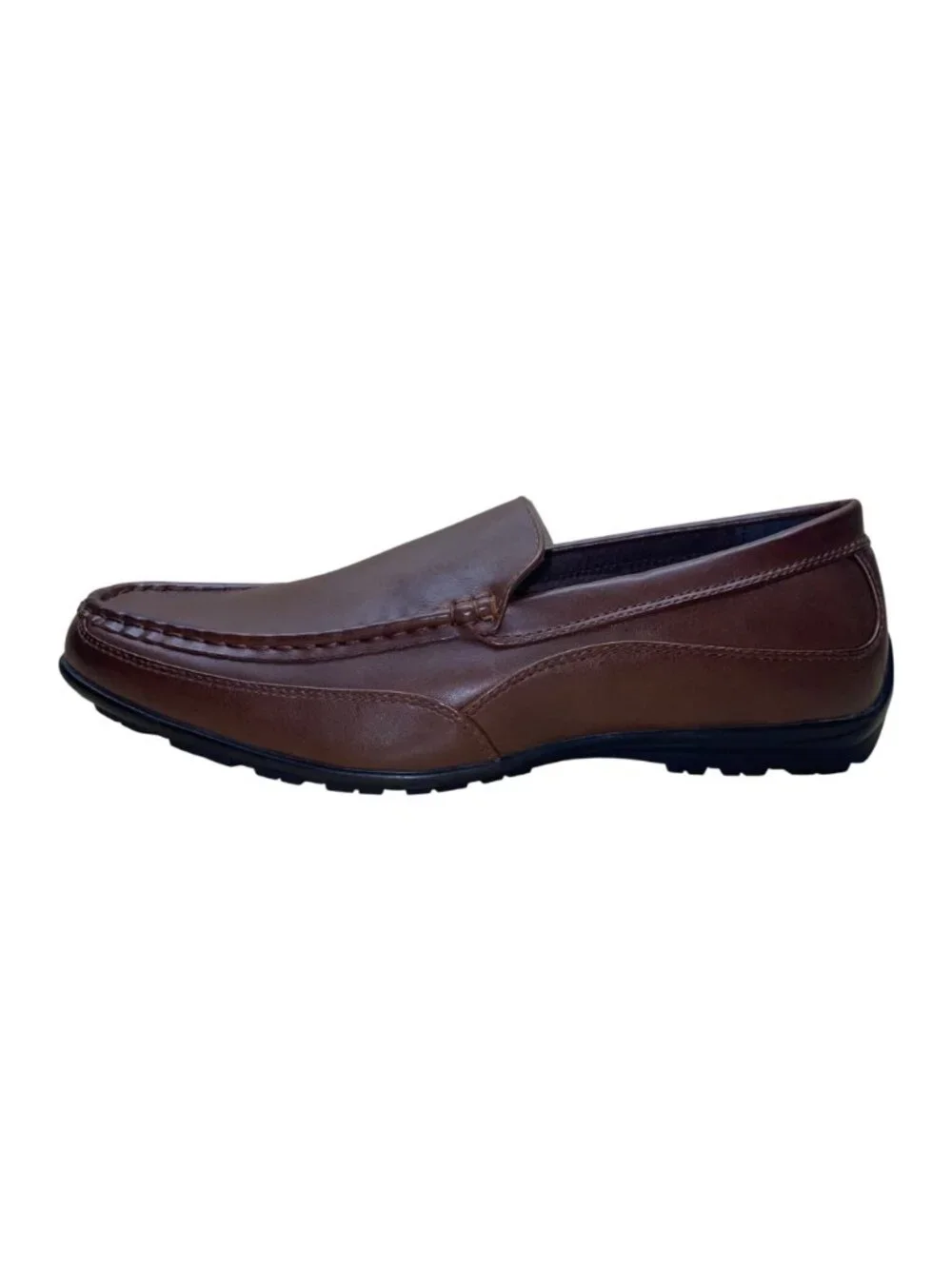 Deer Stags Men’s Brown Faux Leather Slip-On Drive Loafers Shoes Size 10M